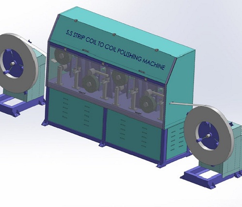 S-S STRIP COIL TO COIL POLISHING MACHINE