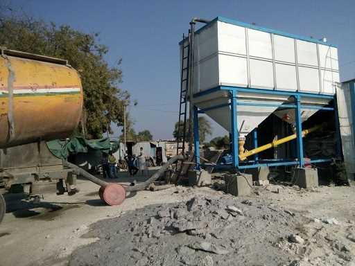 HORIZONTAL CEMENT SILO