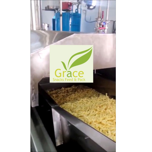 Continuous Pellets Snacks Fryer