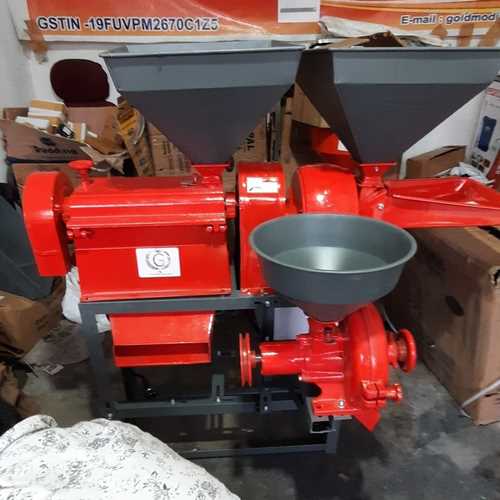 Semi-Automatic 3In One Mini Combined Rice Mill Machine