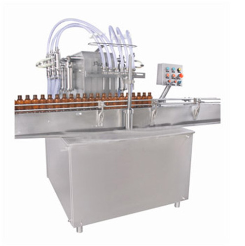 Automatic Four Head Volumetric Liquid Filling Machine