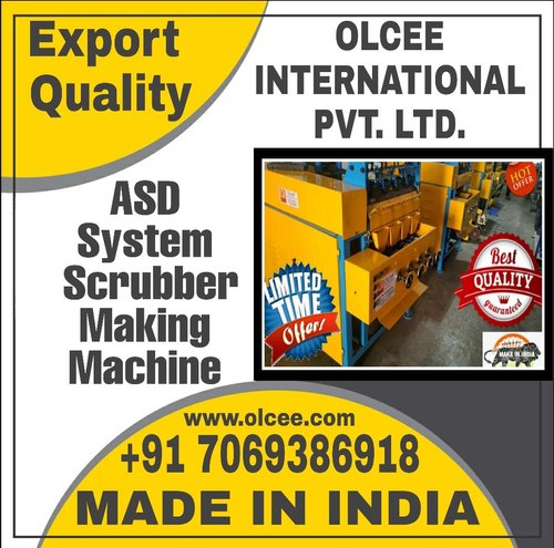 3KW Flat Type Scrubber Making Machine