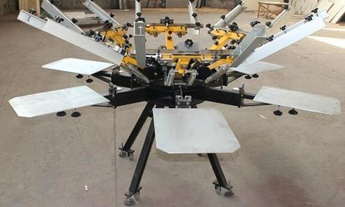 Fabric Screen Printing Machine 6 Color 6 Station