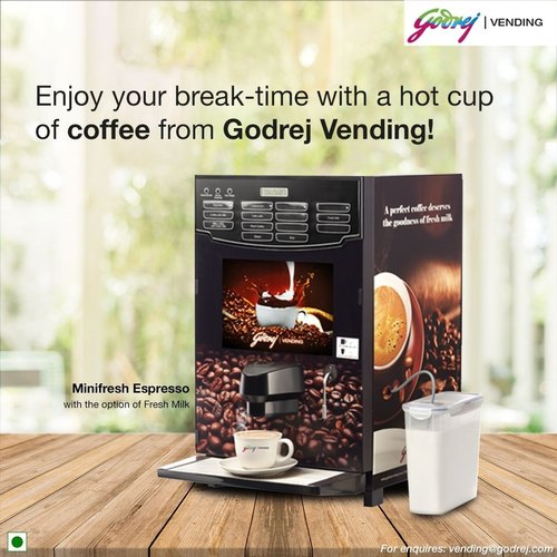 Godrej Bean to Cup espresso Coffee Vending Machine