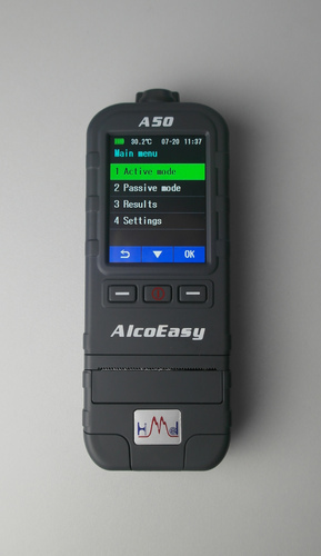 A50 Breath Alcohol Tester With Inbuilt Printer 