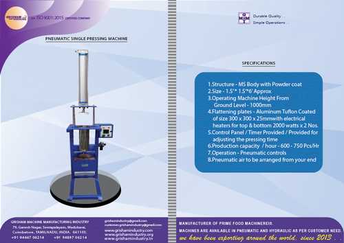 Pneumatic Sevai Making Machine