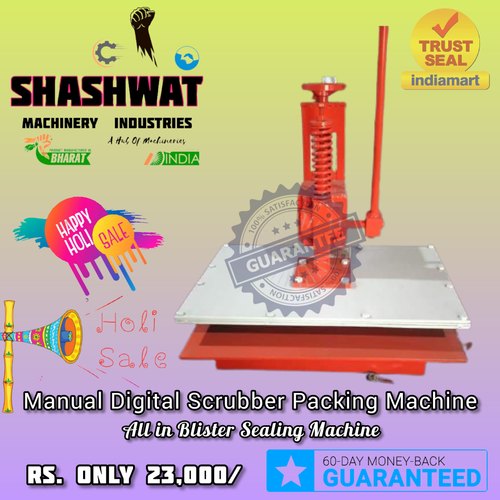 Manual scrubber packing machine