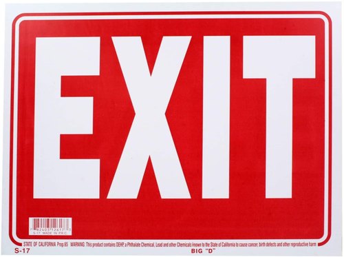 Fire Safety Exit Signage
