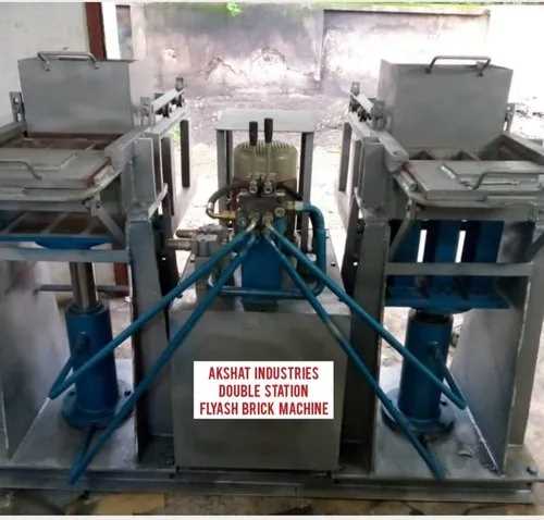 Double Station Fly Ash Brick Making Machine