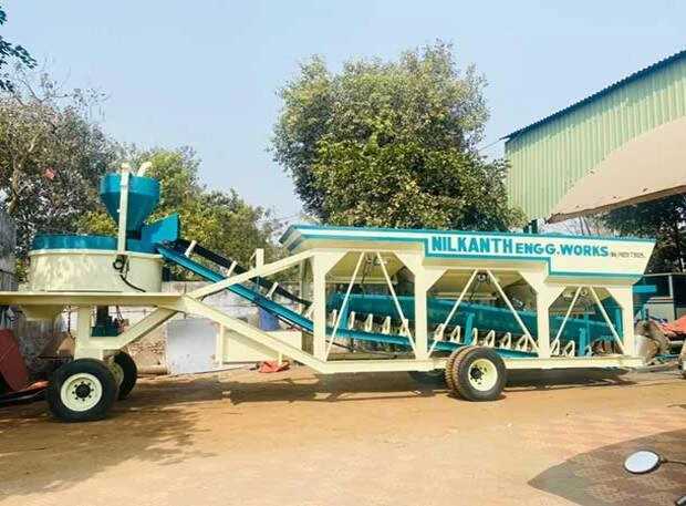 Mobile Concrete Batching Plant-3Bin