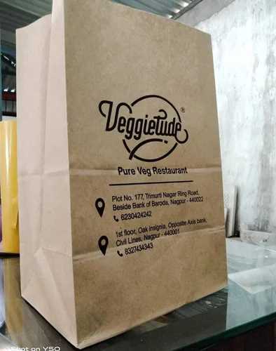 Square bottom printed Paper Bags