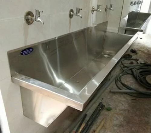 4 Tap wall mount hand wash  sink 