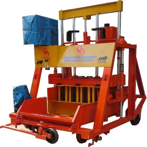  MANUAL MOVABLE HYDRAULIC PRESS CONCRETE BLOCK MAKING MACHINE