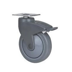 HOSPITAL GREY RUBBER CASTER
