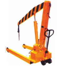 Hydraulic mobile floor crane
