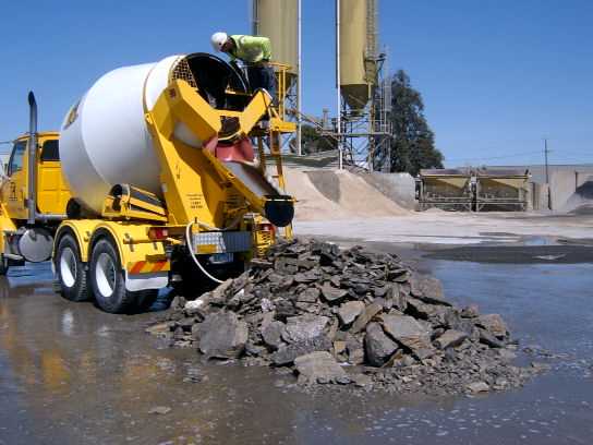 Concrete Mixer Washing System