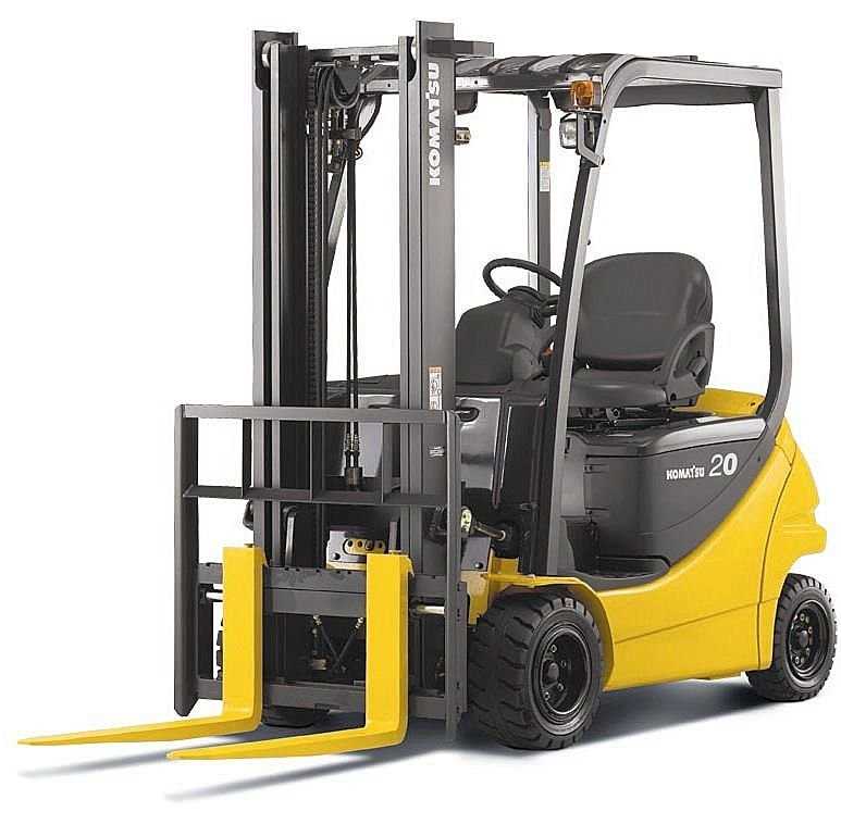 Electric fork lift truck