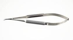 Curved Micro Scissors (Round Body)