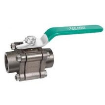 Zoloto Cast Steel Three Piece Design Ball Valve Screwed Type
