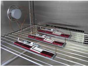 Battery test chambers