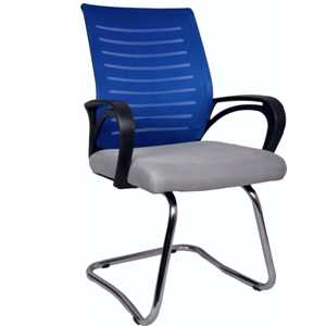 THE ARREGLAR BLUE GREY VISITOR CHAIR
