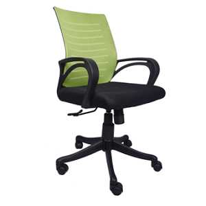 THE VERDE GREEN AND BLACK TASK CHAIR