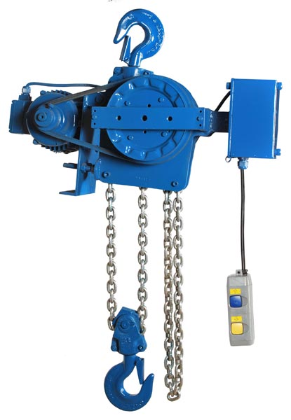MH Series 1TON X 3M Motorized Chain Pulley Block-Belt Driven Hoists of capacity 1 ton to 10 ton