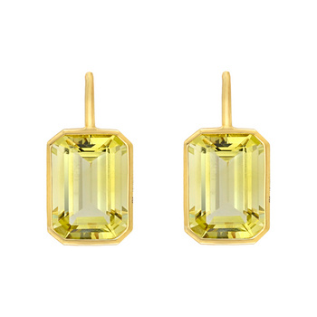 Lemon Quartz Earrings