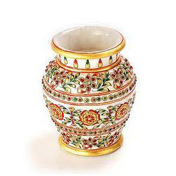 MARBLE FLOWER VASE