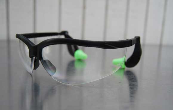 ear and eye protection
