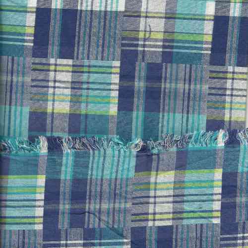 Double Cloth Patch Work Checks Fabrics