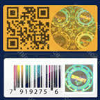 Hologram with Barcode