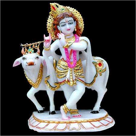 MARBLE LORD KRISHNA STATUE
