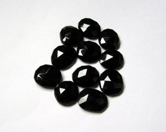 Black Onyx Rose Cut Slices