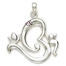 OM Silver Pendant