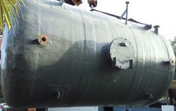 FRP Horizontal Dishend Tank