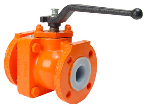 lined pfa valve