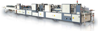 Automatic Folder Gluer For Small Boxes With Bottom Lock