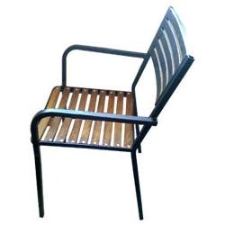 Teak Wood Slot Chair