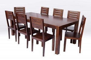 Wooden dining table