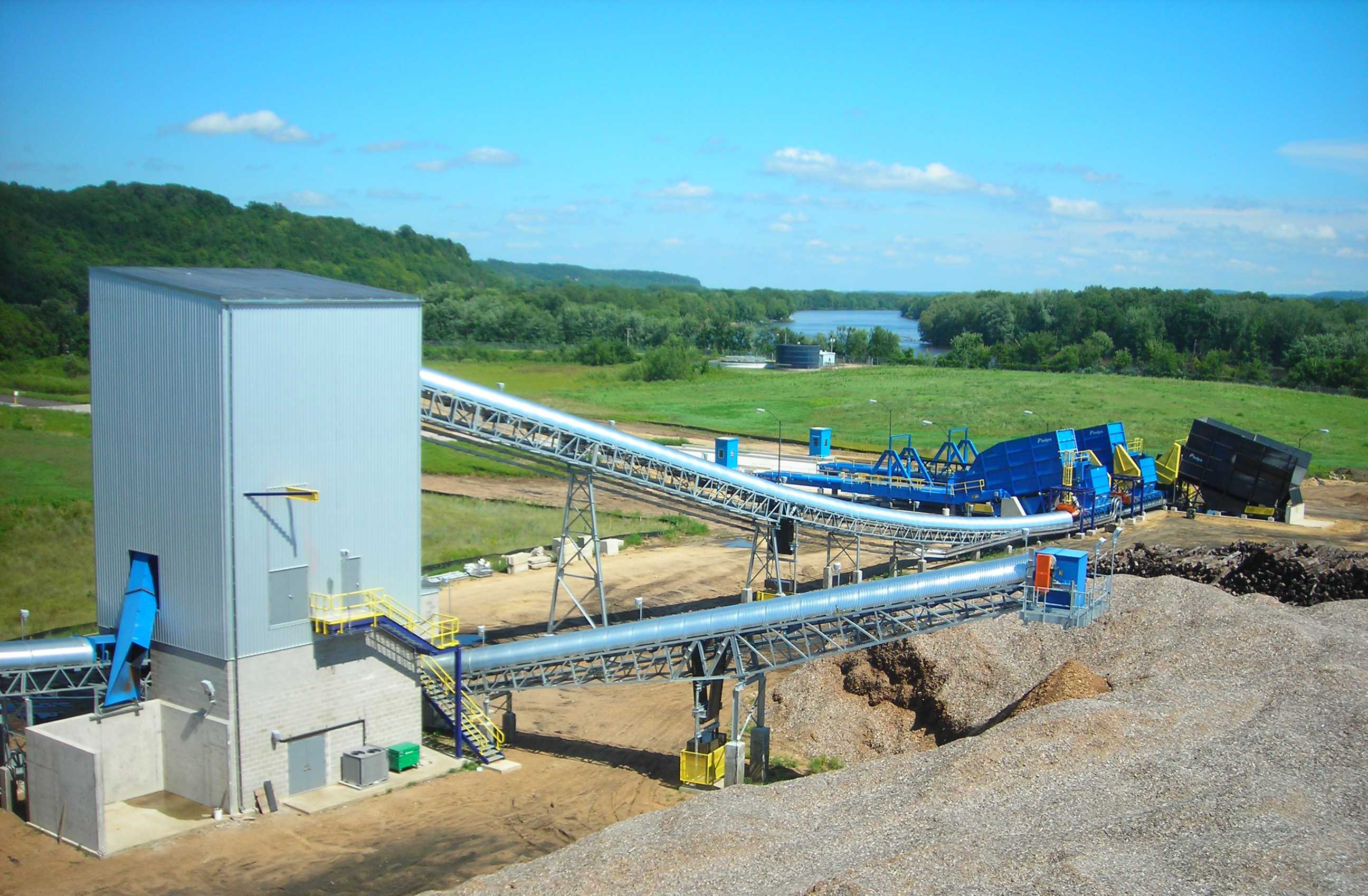 biomass handling plant