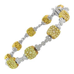 Handcrafted And Fancy Diamond Bracelet